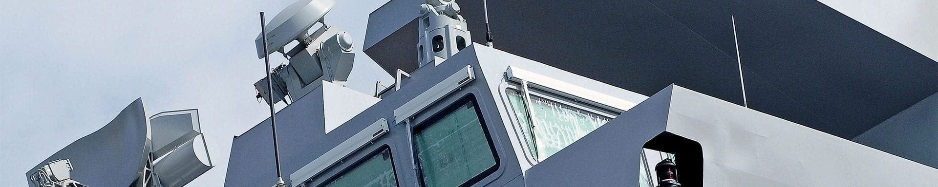 Military ships bridge