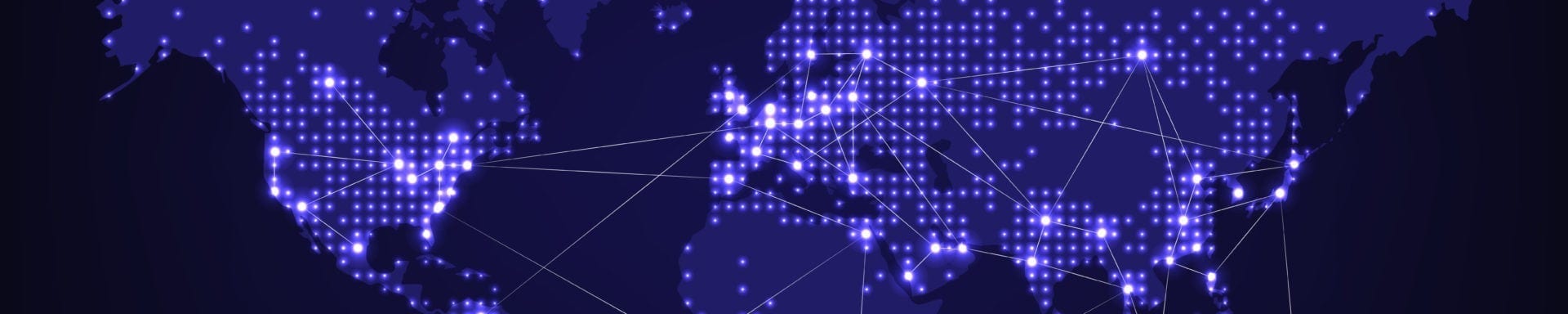 Night world map
